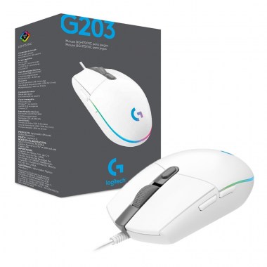 MOUSE LOGITECH G203 LIGHTSYN WHITE